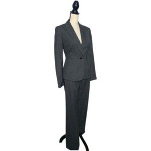 NWT Kasper Gray Two Piece Pants Suit Set